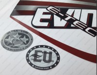 Evinrude 115HP E-tec H.O. 2007-2017 USA Flag Graphite Cowl Outboard Decal Kit Evinrude 115HP E-tec H.O. 2007-2017 USA Flag Graphite Cowl Outboard Decal Kit